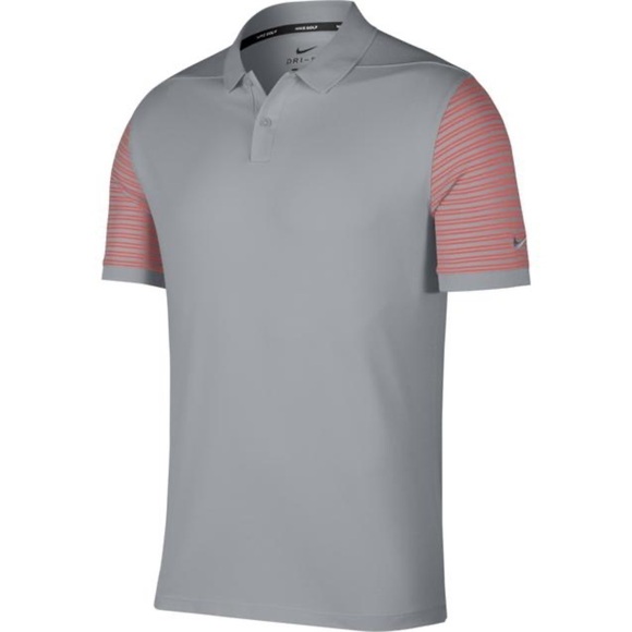 NIKE Men's Golf Polo Shirt Dry Pique Classic Stripe Short Sleeve Size XXL - Picture 1 of 2